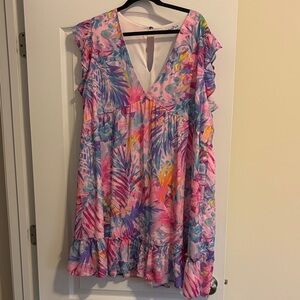 Vibrant Floral Mini Dress